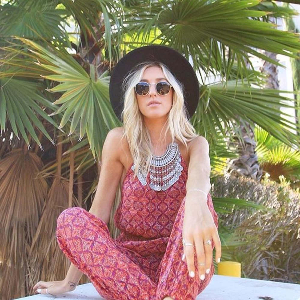 Halter Top Paisley Urban Outfitters Jumpsuit